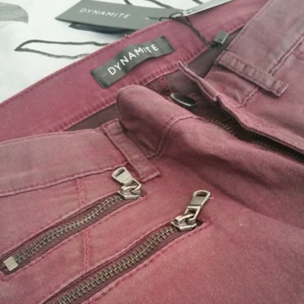 Burgandy Skinny Jeans